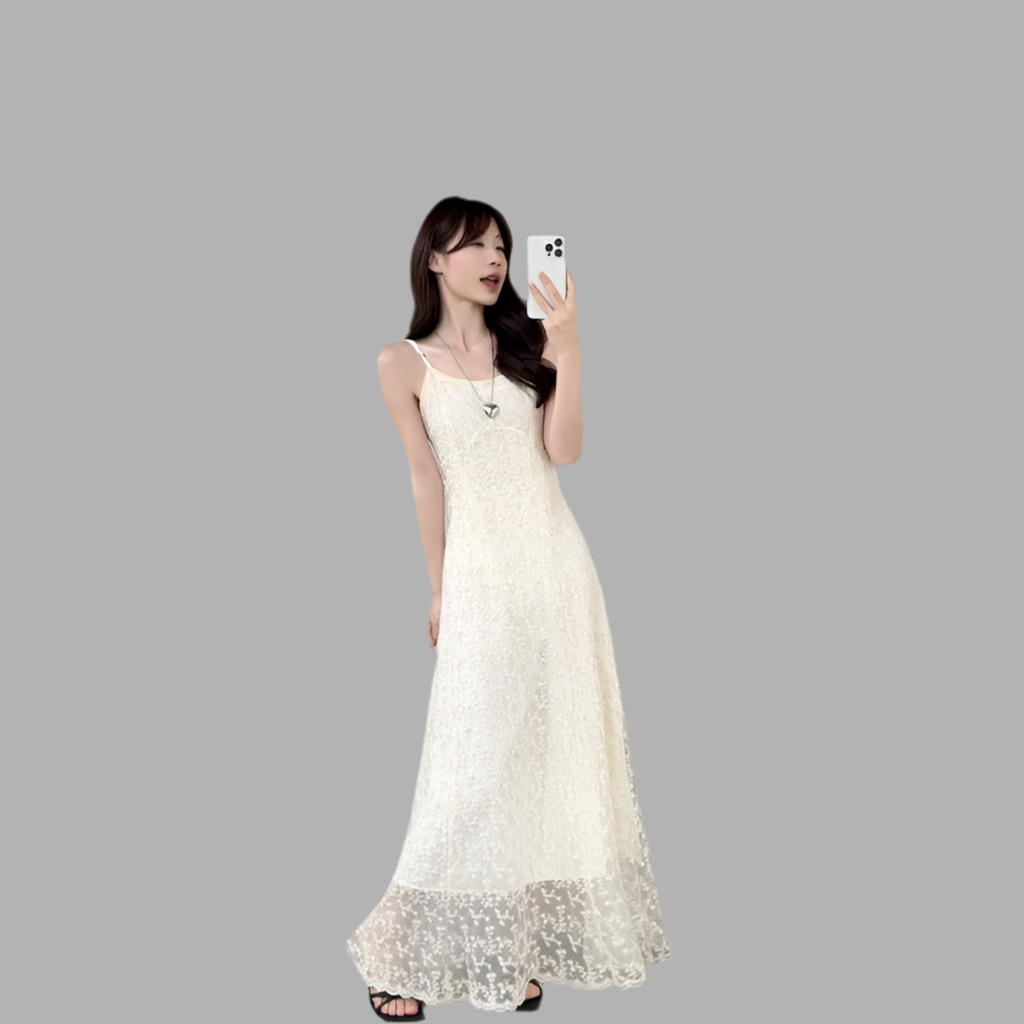 Chic Comfort Meets Timeless Style in This Women's Summer Lace Jacquard Dress