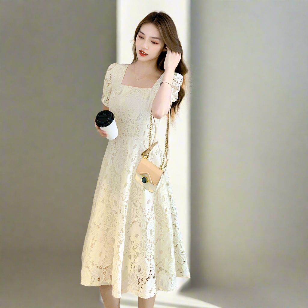 Aristocracy- Plus Size Fairy Lace Dress Women