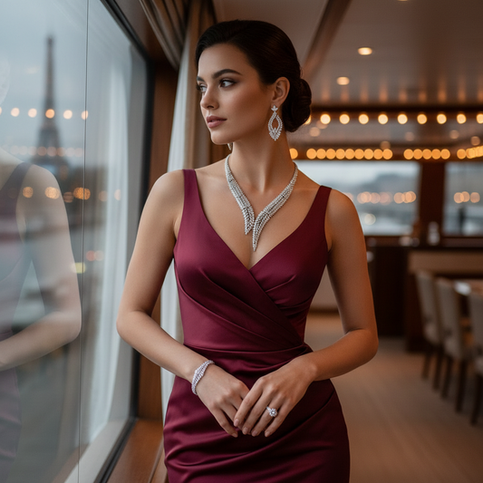 Bridal Wedding Four-Piece Clavice Chain Set | 4.7★ Rated Jewelry