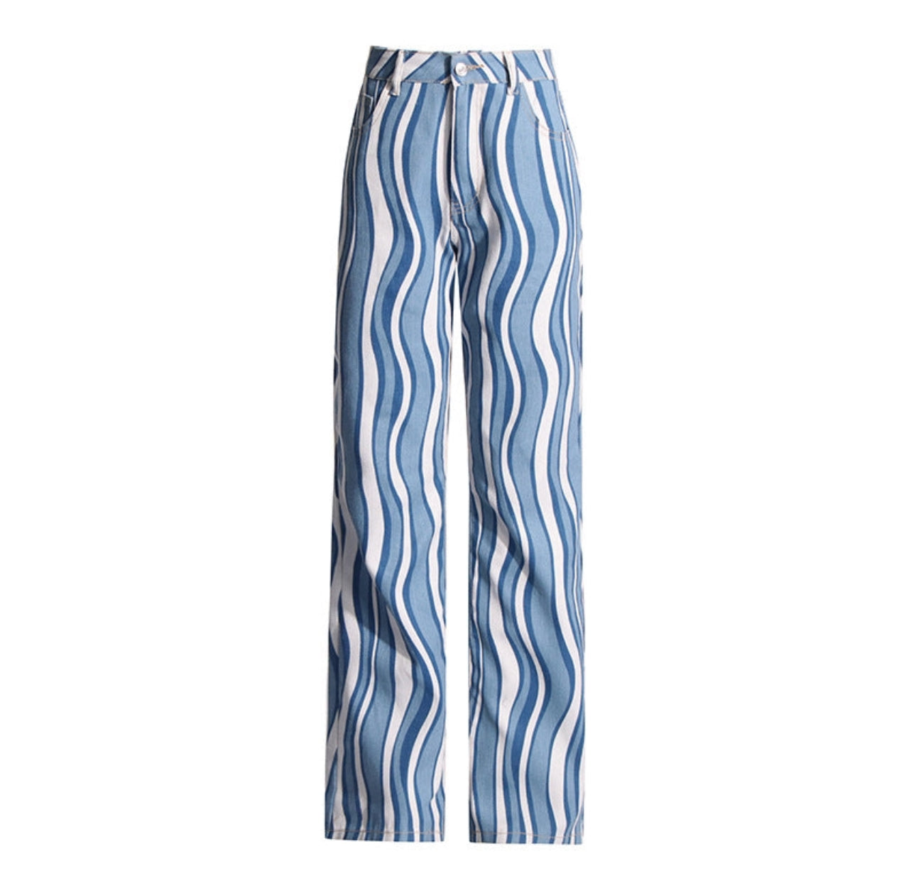 Stylish Personality Wave Denim Suit for Women | Trendy & Comfortable Outfit | Canada