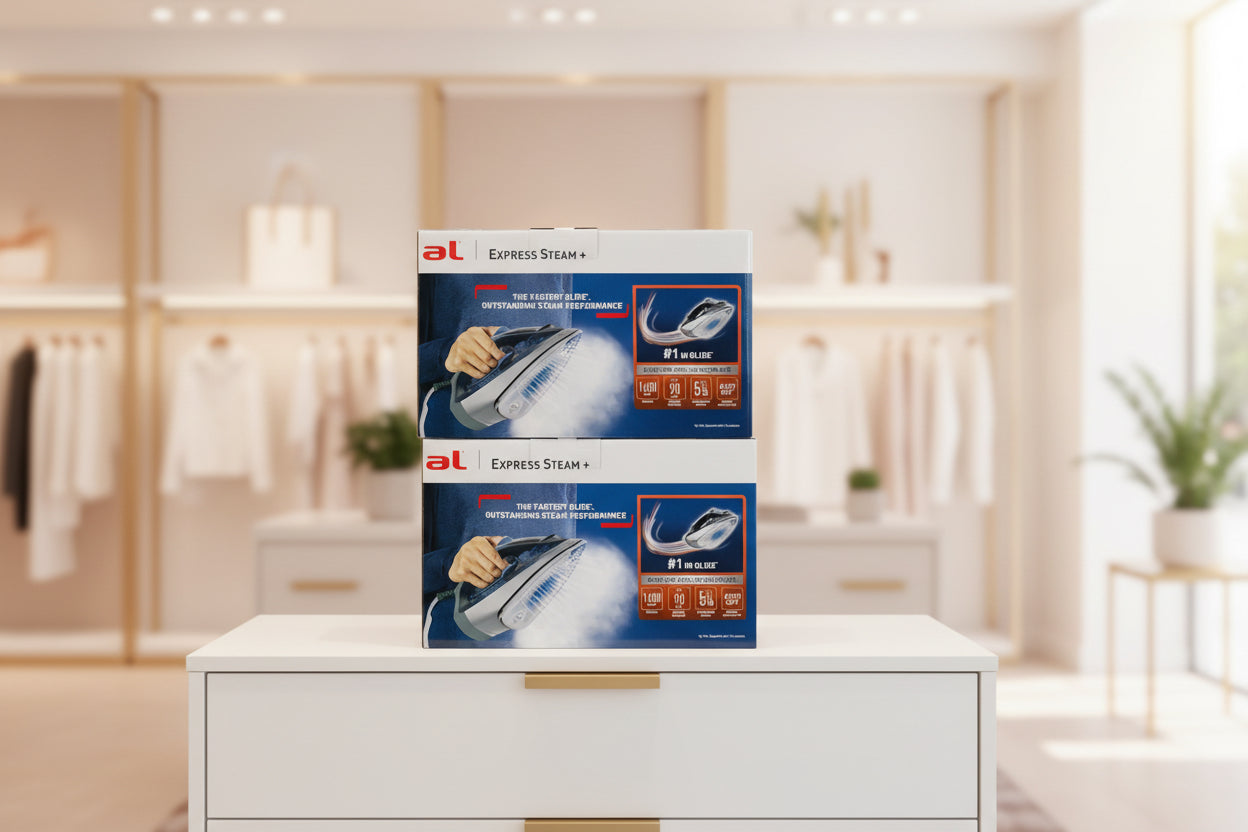 T-fal Express Steam Garment Iron, Blue, Fast results, Powerful Steam Boost, 5 settings, Safety Auto-off