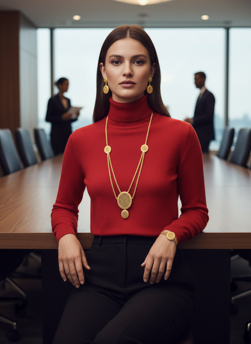 24k Gold HP Exclusive 4pcs Dubai Gold Fashion Jewelry Set