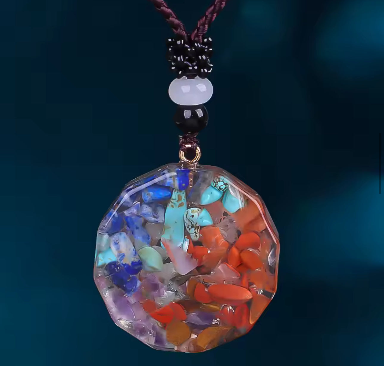 Colorful Natural Crystal Gravel Necklace – Geometric Multilateral Pendant | Boho Healing Jewelry USA/Canada
Free shipping