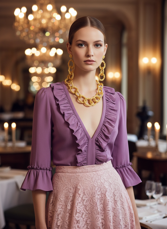 Exclusive 24 K Gold Plated Dubai Gold Fashion Jewelry Set