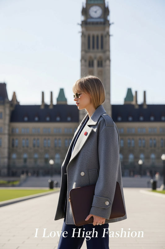 Exclusive High quality Runway style Fashionable Mid-length Women's Suit Jacket