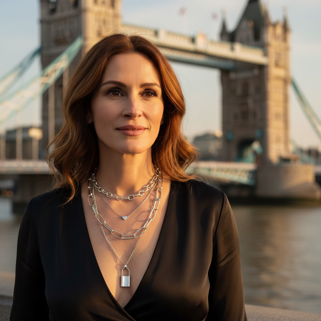 Hollywood celebrity style Multilayer Water Wave Chain Necklace