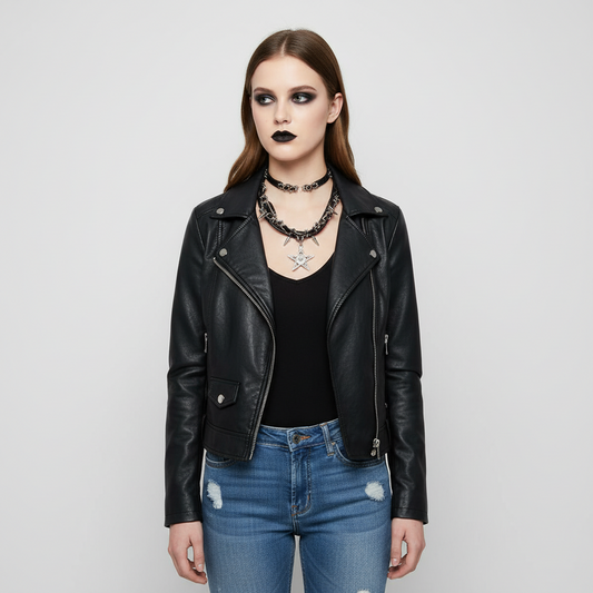 Y2k Rivets Skull Stars Pendants Necklaces Hot Girls Gothic Punk Niche Design Sweet Cool Trendy Fashion Jewelry Accessories
