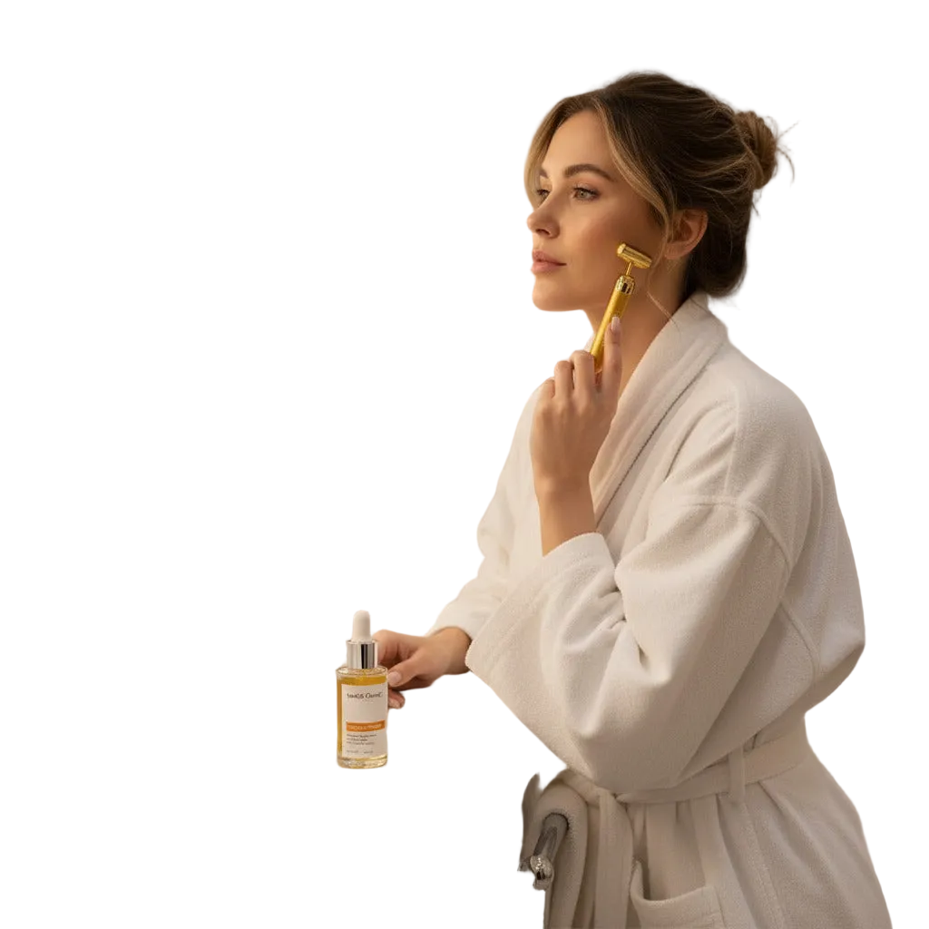 24 K gold Swiss Clinic Facial Skincare Infuser with vibrator