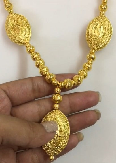 Exclusive Dubai Gold 18K gold polish Necklace set