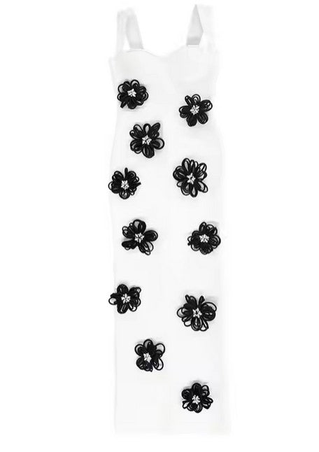 Elegant Floral Bandage Evening Dress โ Temperament Style for Every Glam Occasion