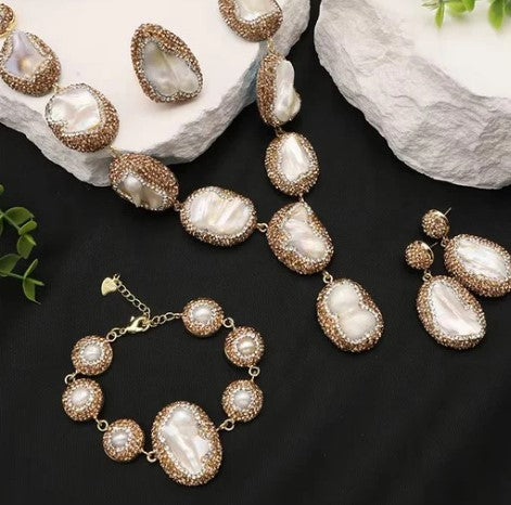 Discover the Elegance of Luxury Natural Baroque Shaped Pearl Jewelry