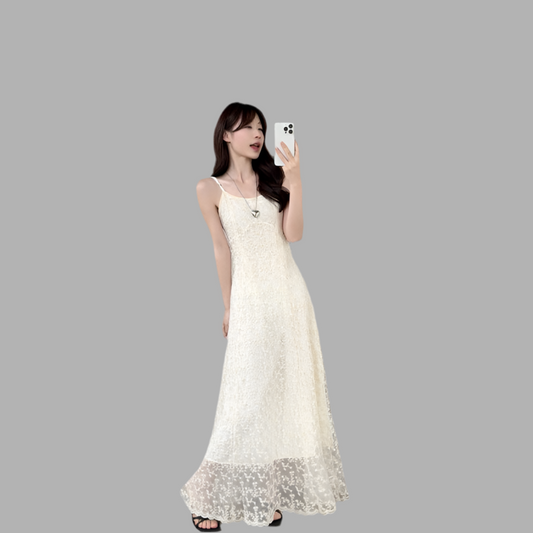Chic Comfort Meets Timeless Style in This Women's Summer Lace Jacquard Dress