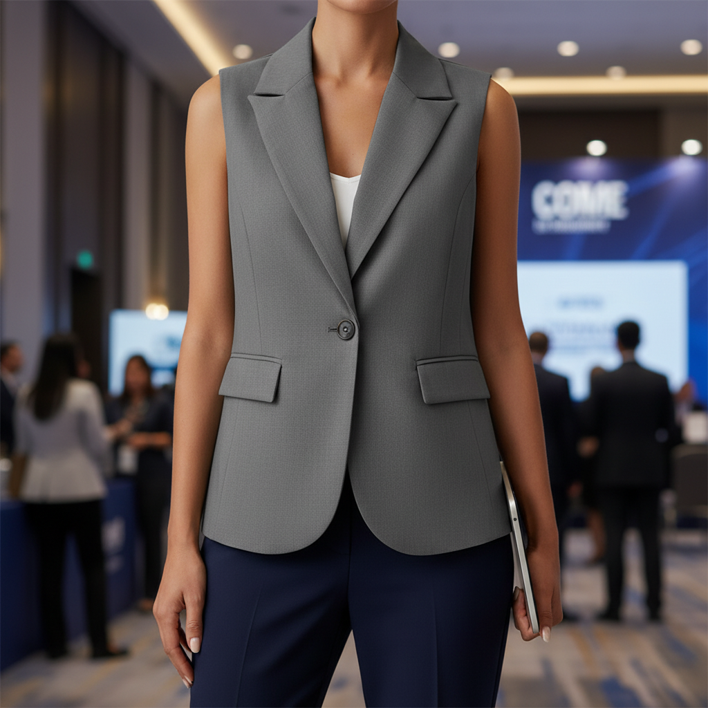 Sleeveless Cardigan – Solid & Multicolor Small Suit Jacket for Ladies | ⭐ 4.9/5 Stars | 1000+ Sold in USA & Canada – Versatile Layering Piece