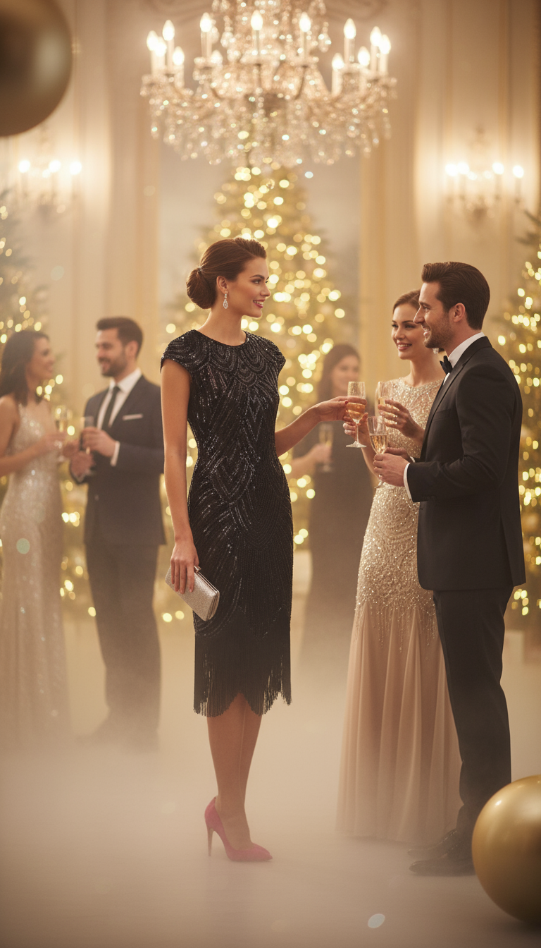 Fringed Braid Sequin Dress | Sparkly Cowgirl Party Dress | Western Glam Evening Gown | Canadian NYE & Wedding Guest Dress | Curve-Hugging Disco Cowgirl