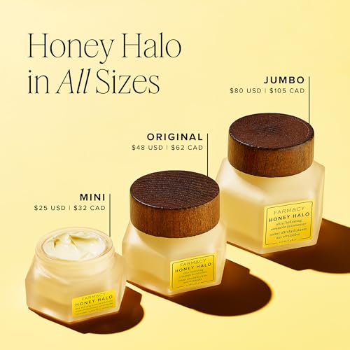 Farmacy Honey Halo Ceramide Face Moisturizer Cream - Hydrating Facial Lotion for Dry Skin