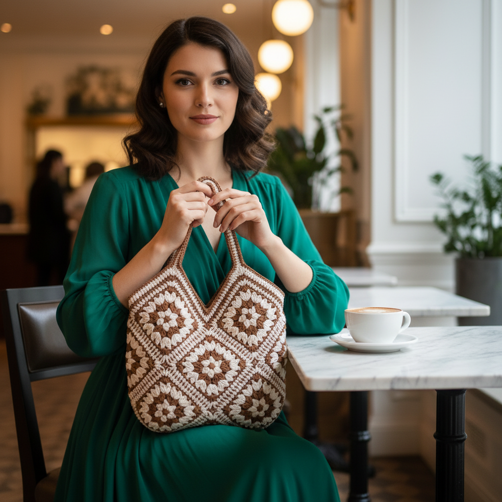 Carry Culture & Charm — Retro Hand-Woven Tote Bag with Timeless Ethnic Flair