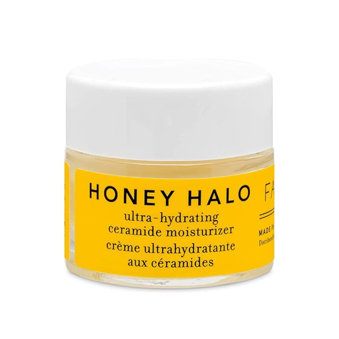 Farmacy Honey Halo Ceramide Face Moisturizer Cream - Hydrating Facial Lotion for Dry Skin