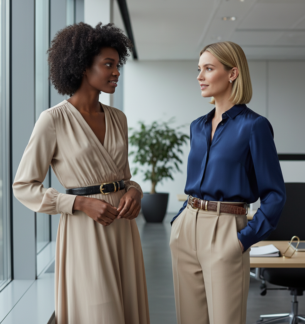 Women’s Genuine Leather Fashion Belt – Simple, Versatile & Elegant Jeans Strap for Daily Wear