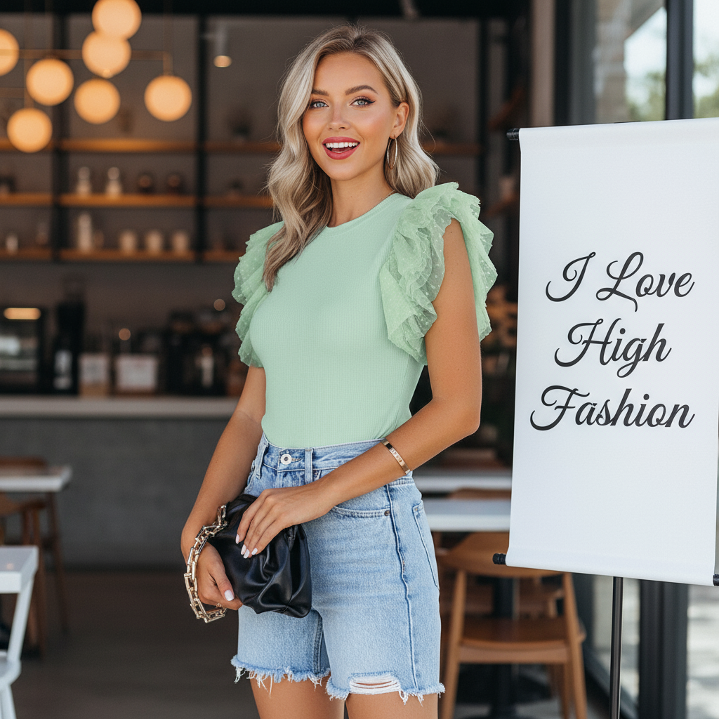 Ruffle Sleeve Pullover Top – Simple, Stylish & Soft