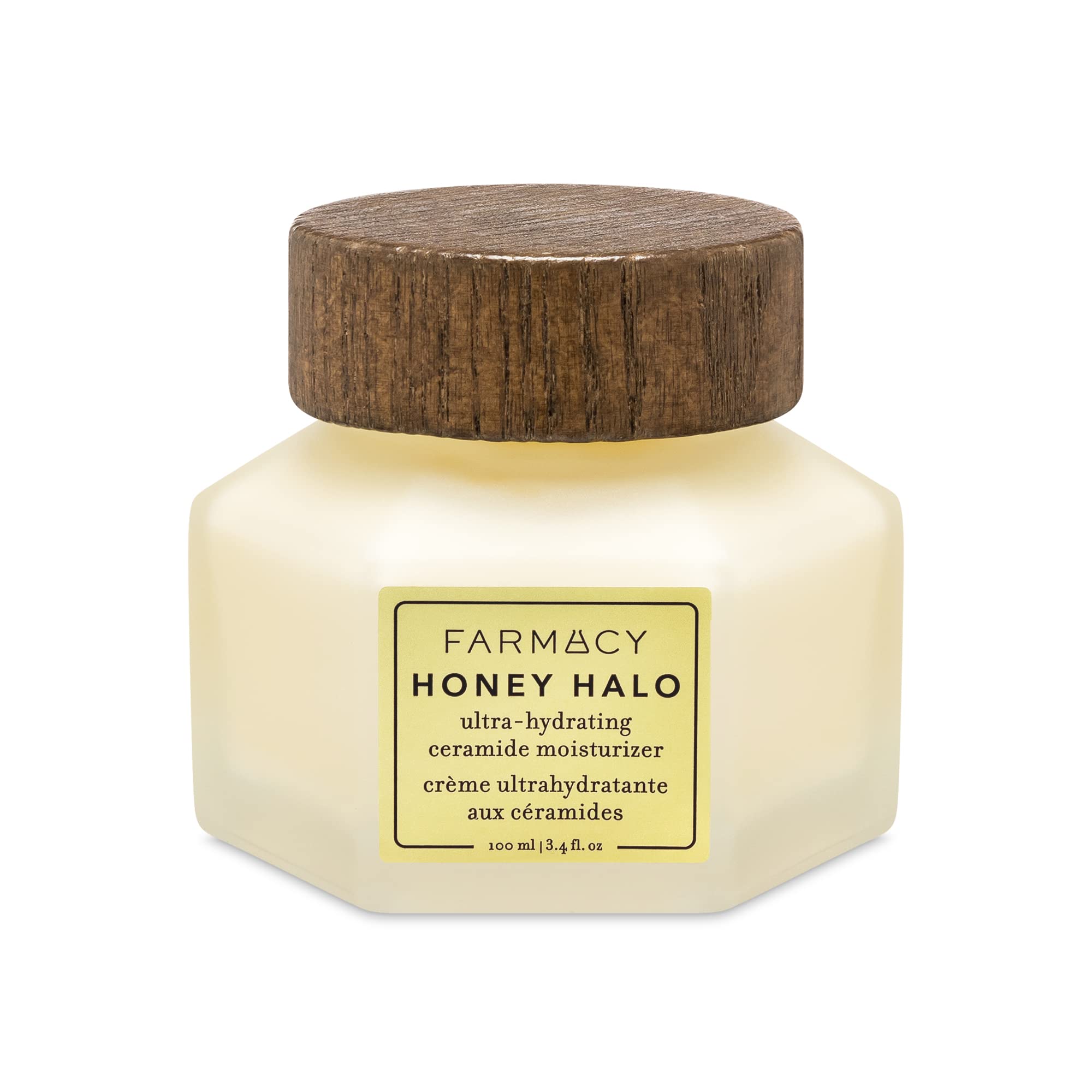 Farmacy Honey Halo Ceramide Face Moisturizer Cream - Hydrating Facial Lotion for Dry Skin