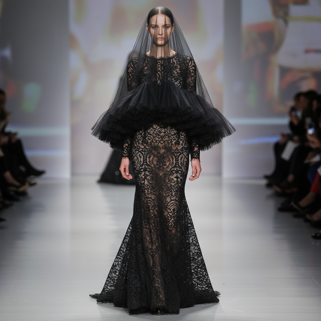 Heavy White Ruffled Bridal Veil – Double Layer Puffy Tulle, Soft Wedding Veil for Studio & Outdoor Photography