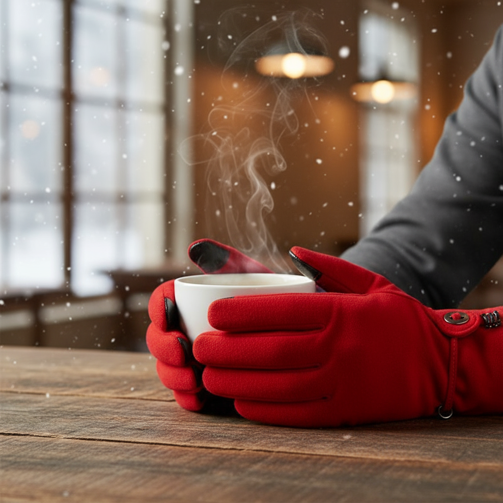 Genuine Leather Gloves – Autumn Winter Warm Thick Non-Slip Touch Screen Fashion Gloves