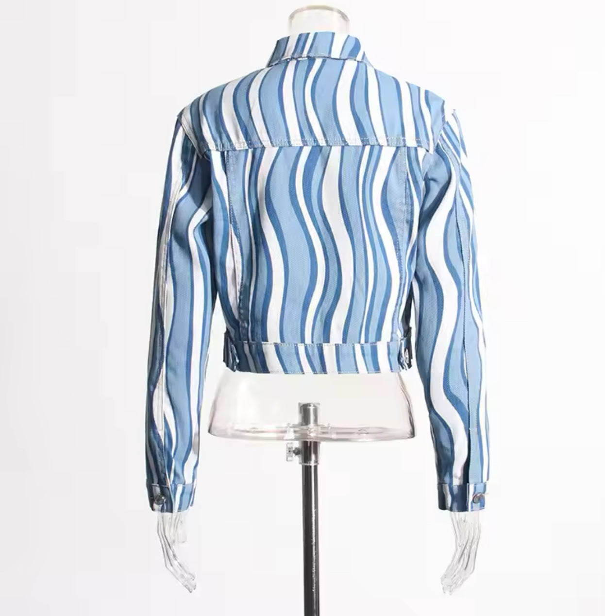 Stylish Personality Wave Denim Suit for Women | Trendy & Comfortable Outfit | Canada