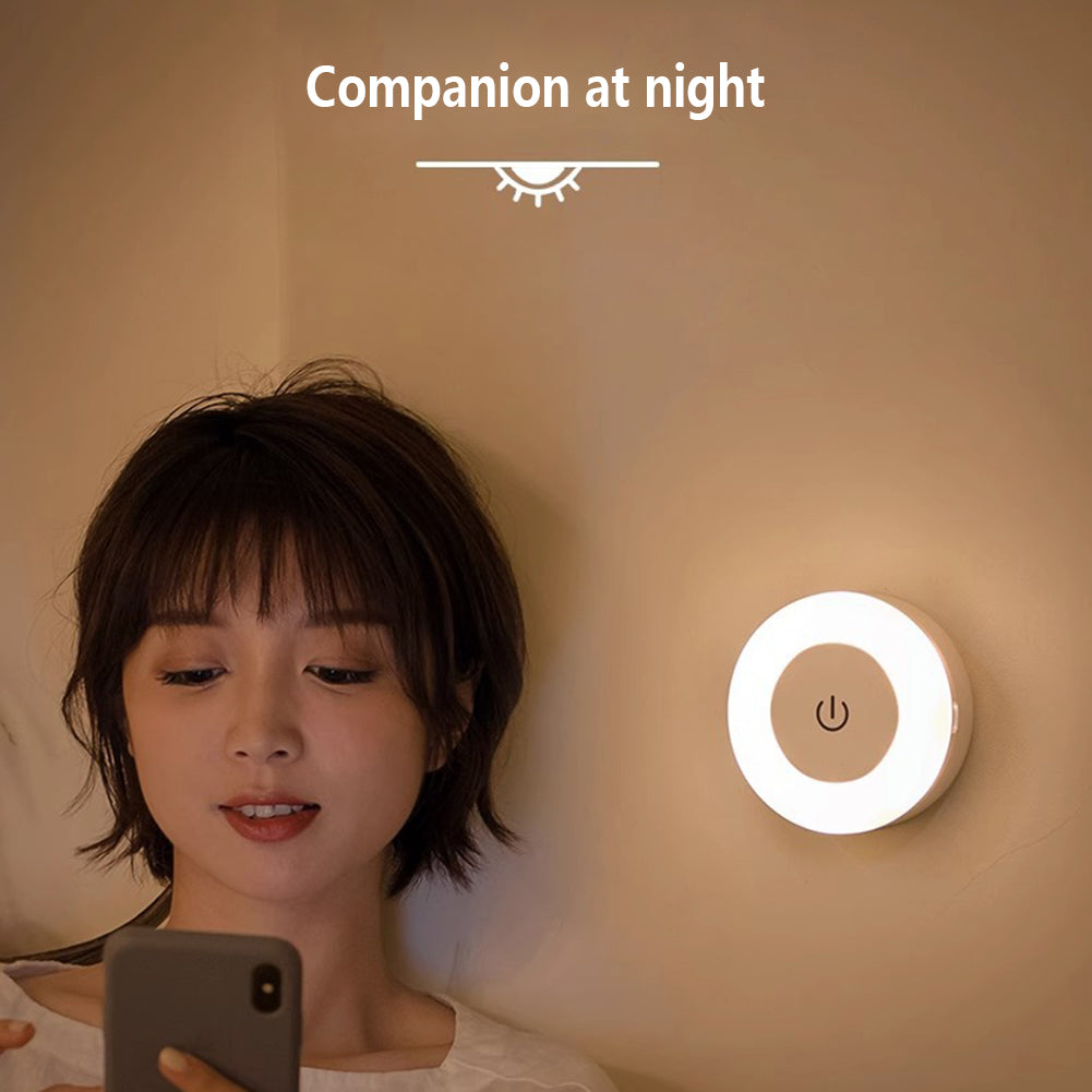 LED Night Light Wireless Rechargeable Touch Light Dimmable Baby Nursery Night Lamp For Closet Cabinet Bathroom Kitchen