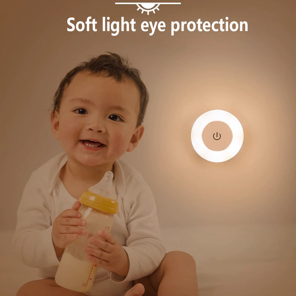 LED Night Light Wireless Rechargeable Touch Light Dimmable Baby Nursery Night Lamp For Closet Cabinet Bathroom Kitchen