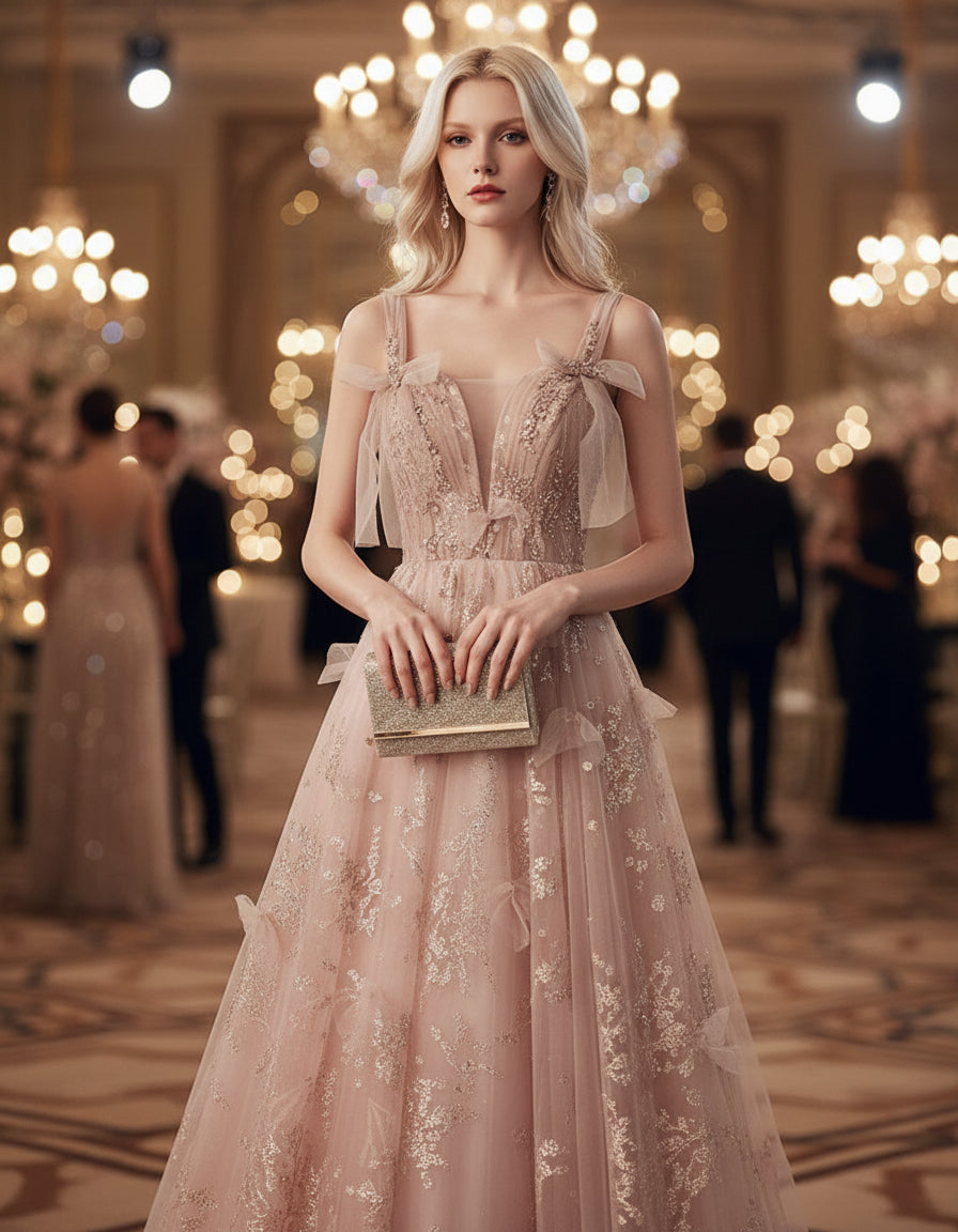 Light Luxury Sling Evening Dress – Heavy Industry Elegance for Canadian Special Occasions