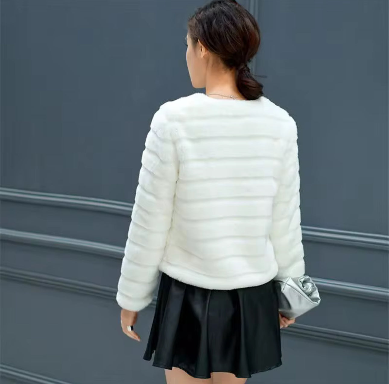 Faux Rabbit Fur Short Fur All-Matching Top – Luxury Runway Style | Women’s Designer Winter Fashion USA & Canada