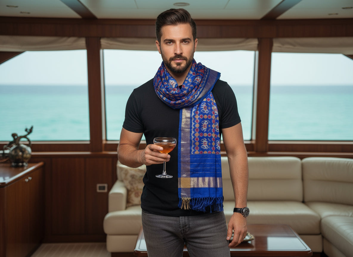 Exclusive Luxury 100% Pure Silk Tweed Shawl – Handcrafted Elegance for Millionaires | ilovehighfashion.com