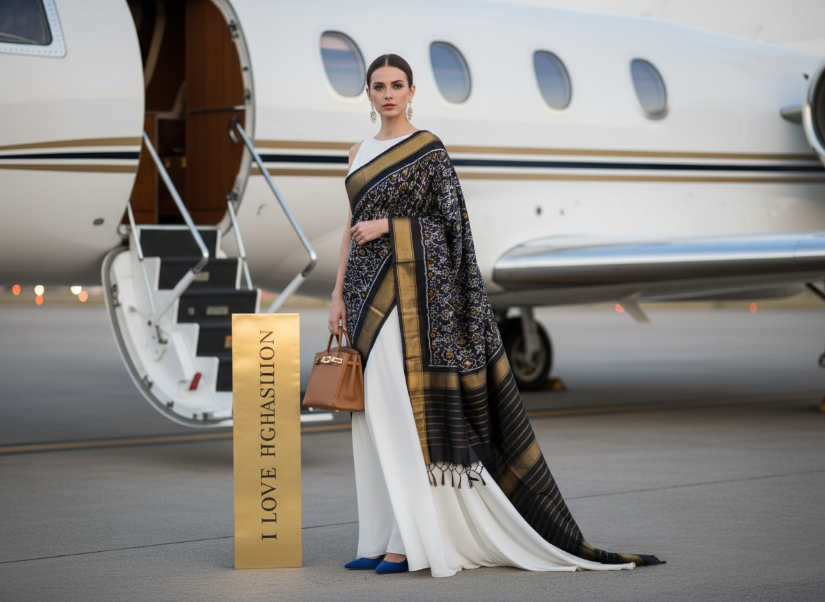 Exclusive Luxury 100% Pure Silk Tweed Shawl – Handcrafted Elegance for Millionaires | ilovehighfashion.com