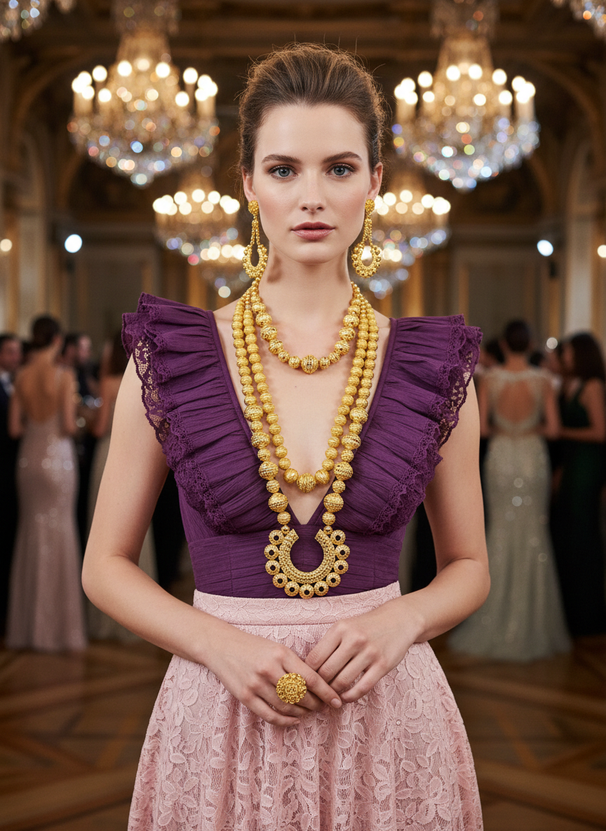 24k Gold HP Exclusive Premium Dubai Gold Fashion Jewelry