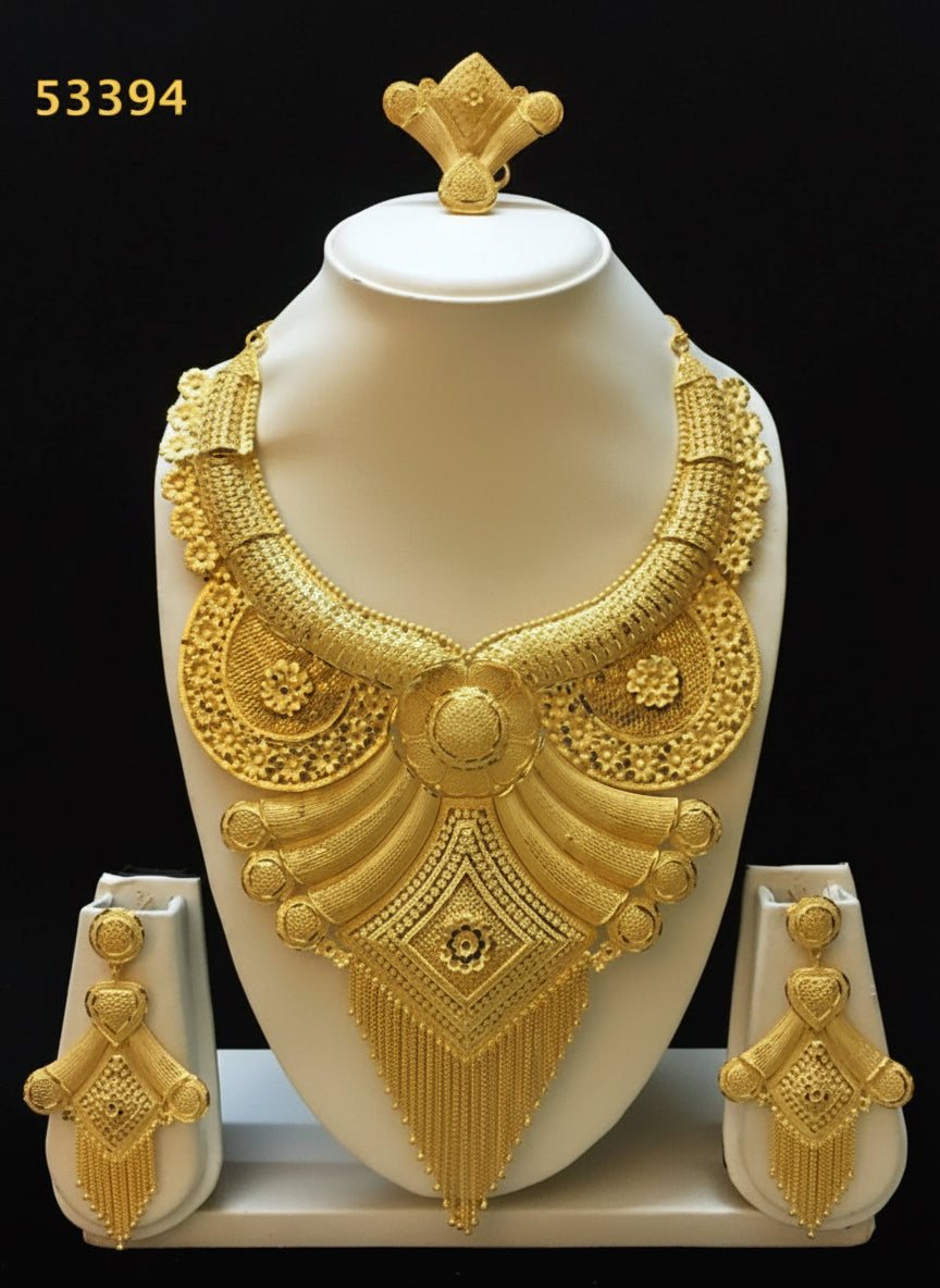 Premium Quality Exclusive Dubai Gold Fashion Jewelry Set