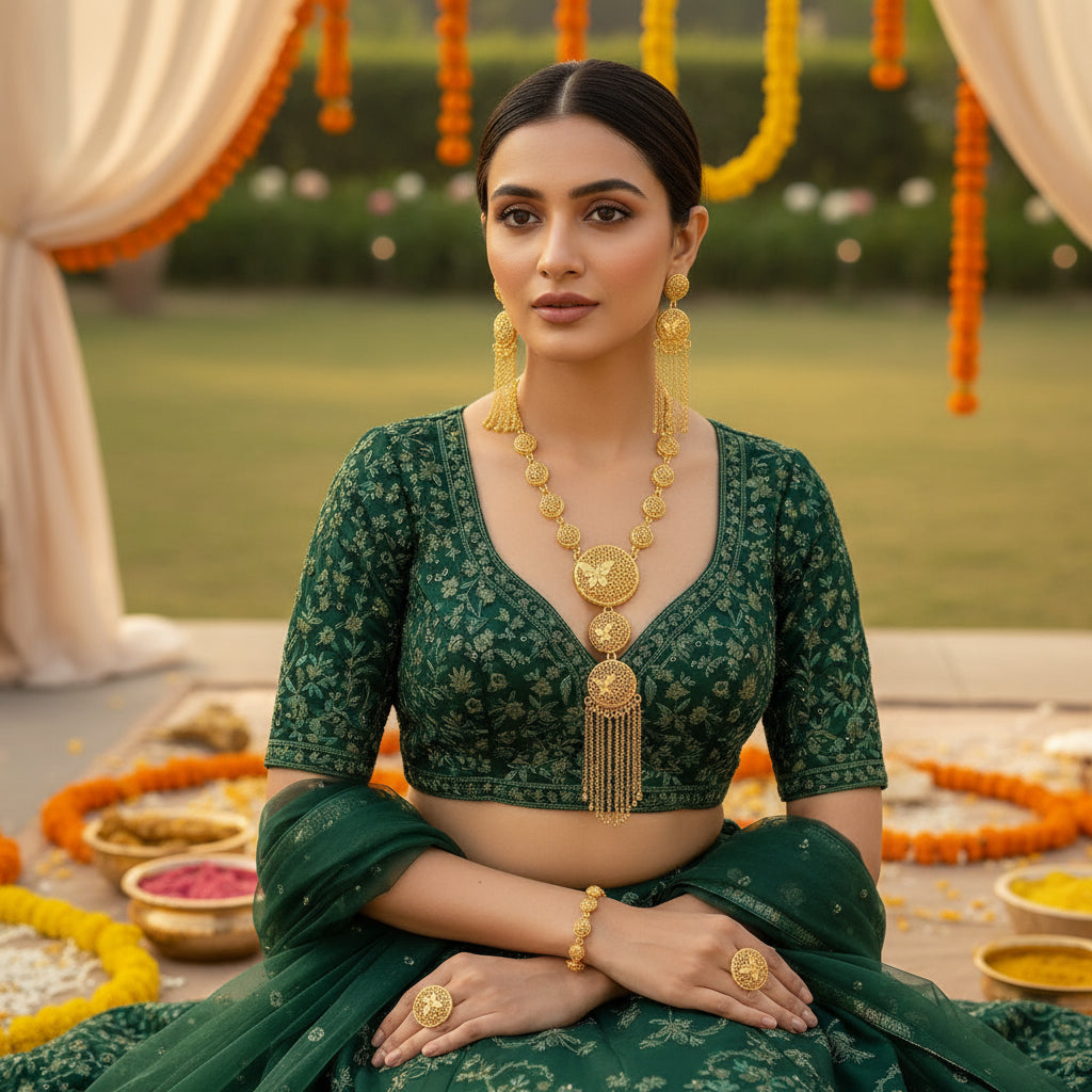 Exclusive Premium Dubai Gold and European Bridal/ women’s Necklace Earrings Hollow Carved Jewelry