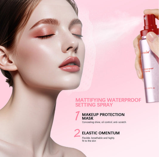 Long-lasting Matte Makeup Setting Spray – Waterproof, Oil-Control Mist for All-Day Hold