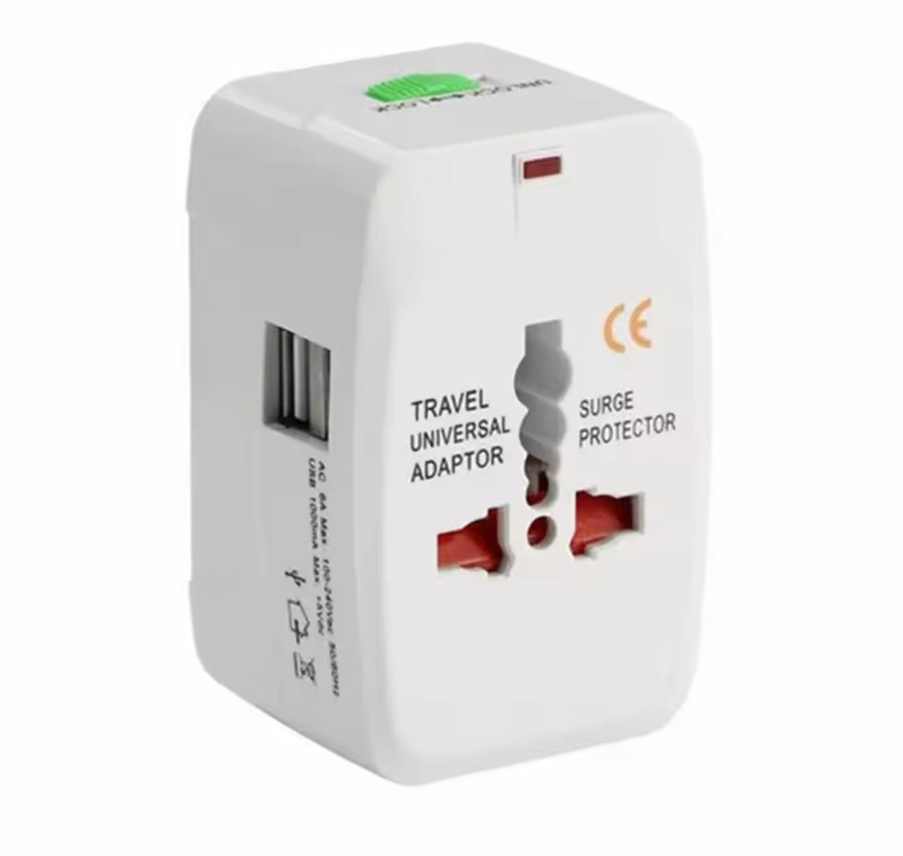 All in One Universal International Plug Adapter 2 USB Port World Travel AC Power Charger Adapter AU US UK EU Converter