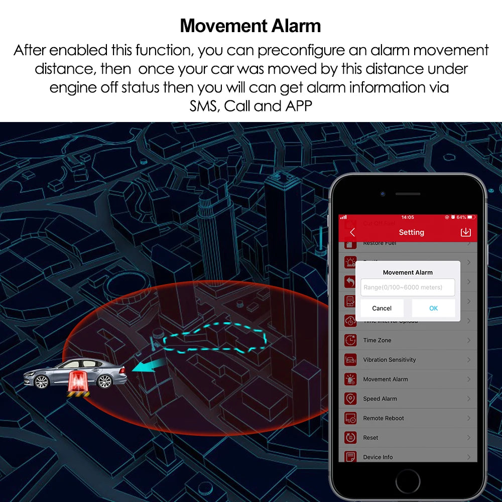 MiCODUS Relay GPS Tracker Car MV730 9-90V Cut Fuel ACC Detect 2G 4G Mini Motorcycle GPS Realtime Track Vibrate Alert FREE APP