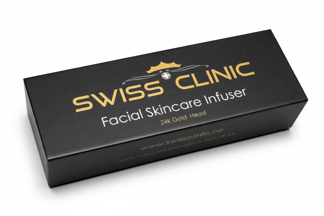 24 K gold Swiss Clinic Facial Skincare Infuser with vibrator