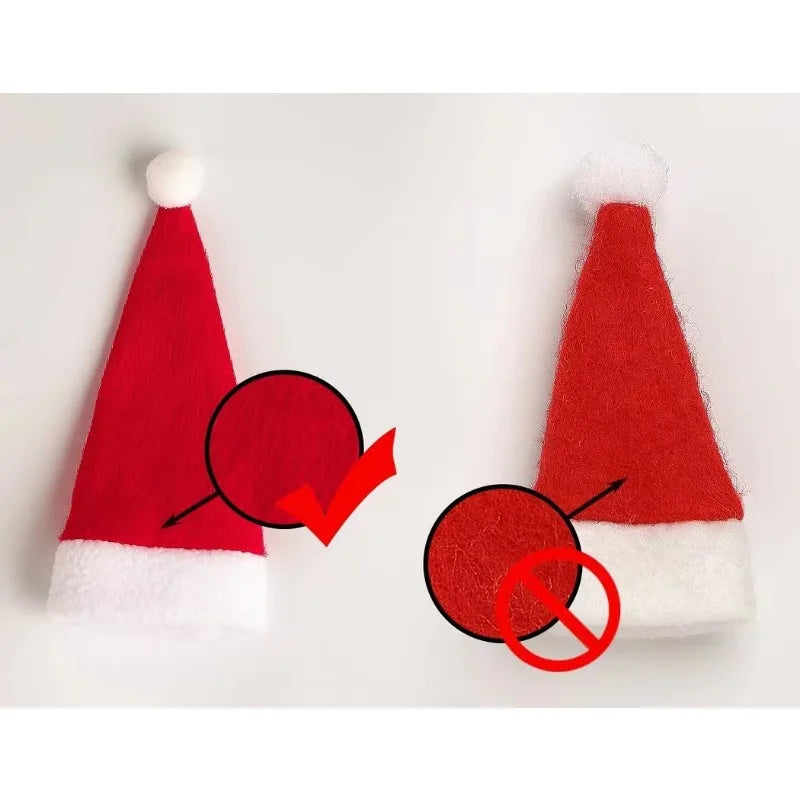 Merry Christmas; Christmas Tableware Bag Holder Christmas Hat Fork Knife Cutlery Bag Christmas Decorations for Home