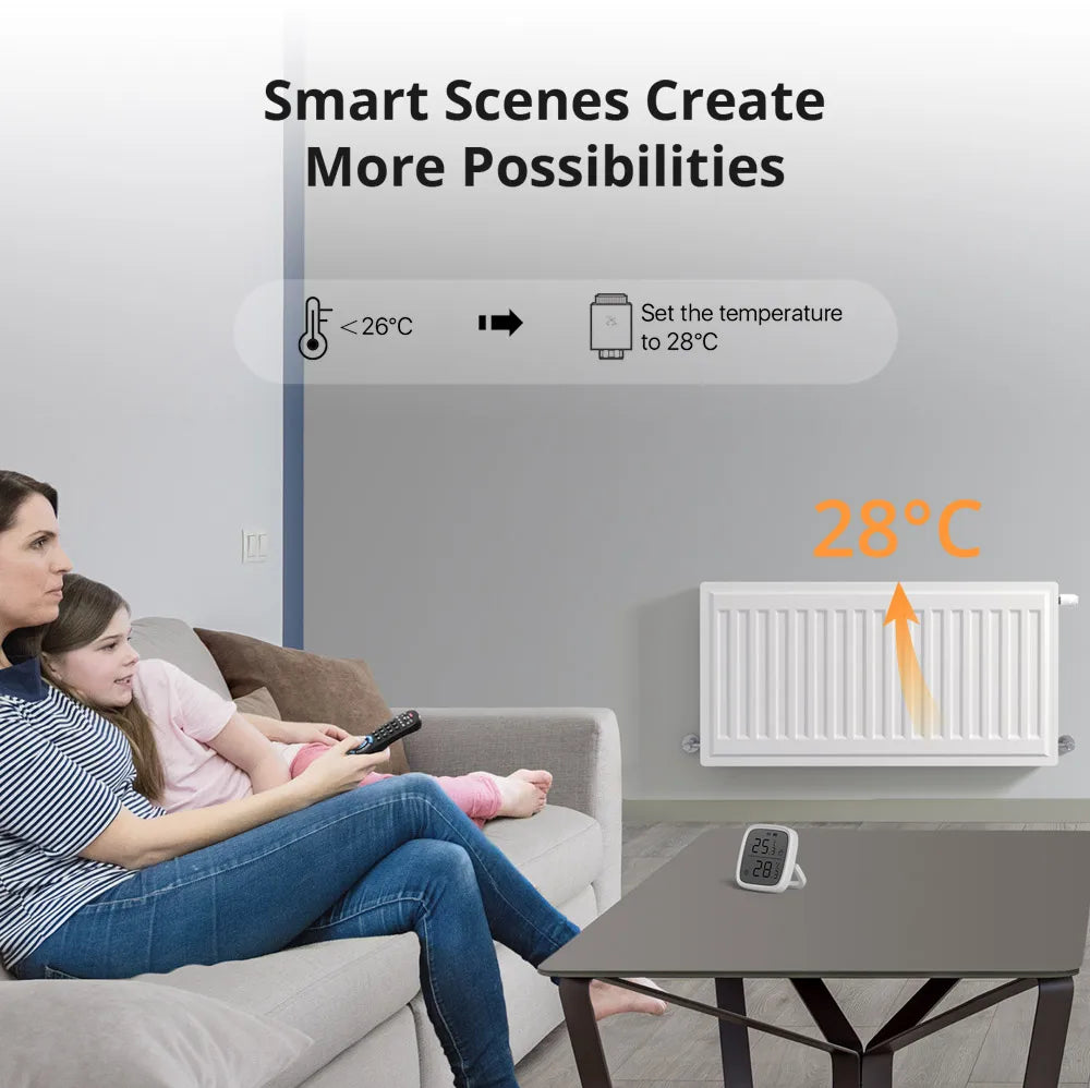 Zigbee TRVZB Thermostatic Radiator Valve Smart Home eWeLink App Remote Control Works with SONOFF ZB Bridge-P/ ZBDongle-P