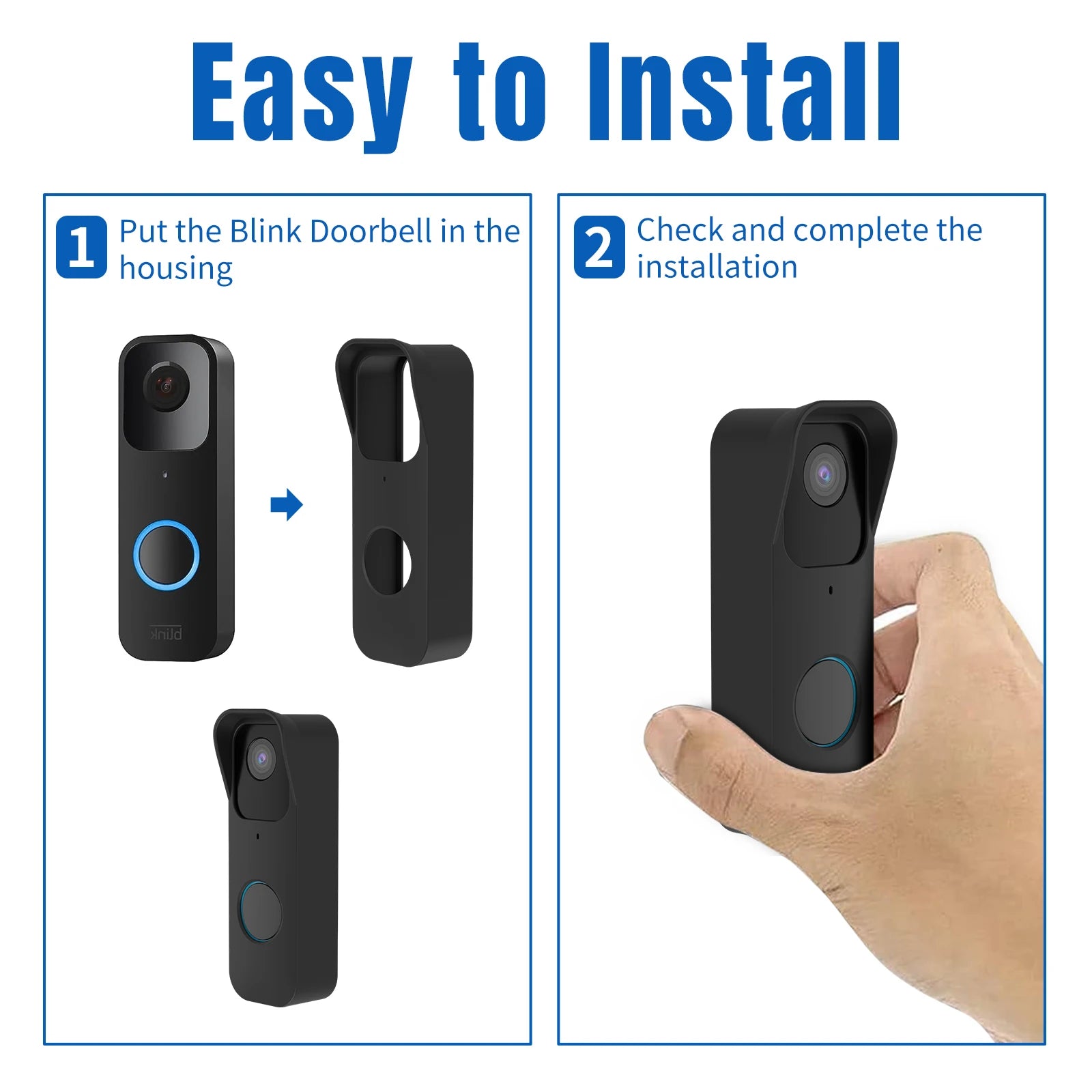 Silicone Protective Case Suitable For Blink Video Doorbell Weatherproof Silicone Protective Sleeve