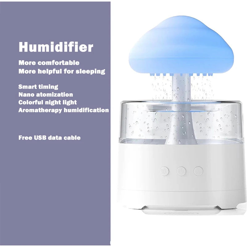 Creative Rain Cloud Humidifier Aromatherapy Machine - Oil Humidifier