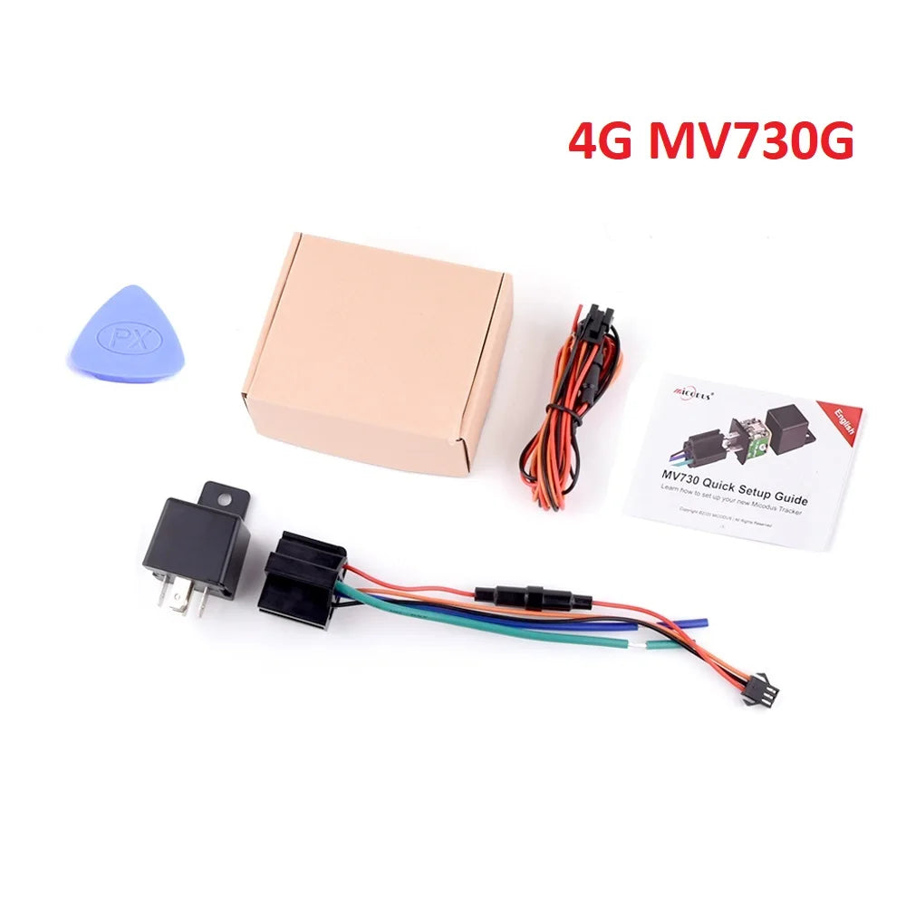 MiCODUS Relay GPS Tracker Car MV730 9-90V Cut Fuel ACC Detect 2G 4G Mini Motorcycle GPS Realtime Track Vibrate Alert FREE APP