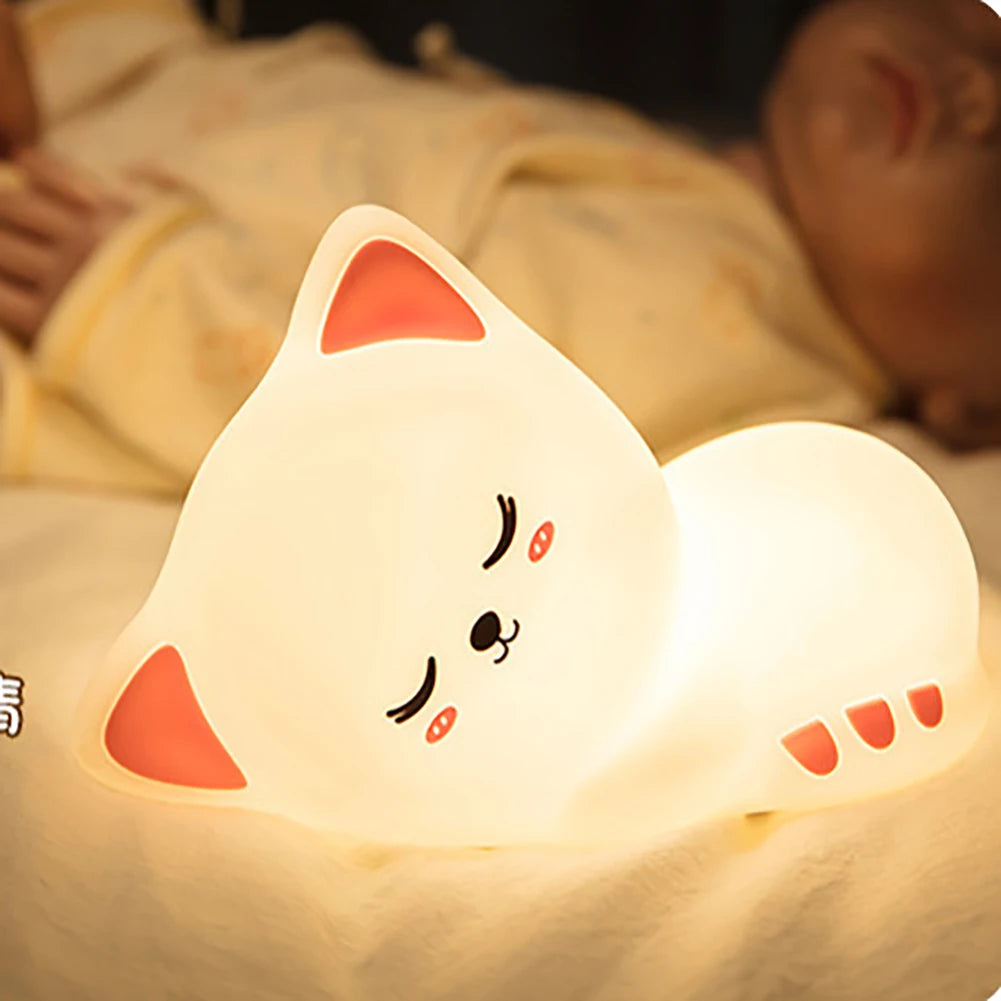 A peaceful night's sleep with our Soft Silicone LED Night Light