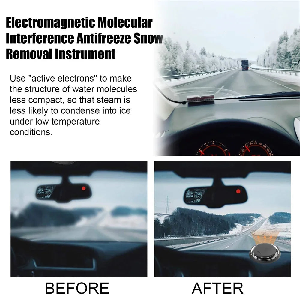 No snow on Winshields- 1-2PCS Electromagnetic Snow Removal Device, melt away snow and ice from your vehicle