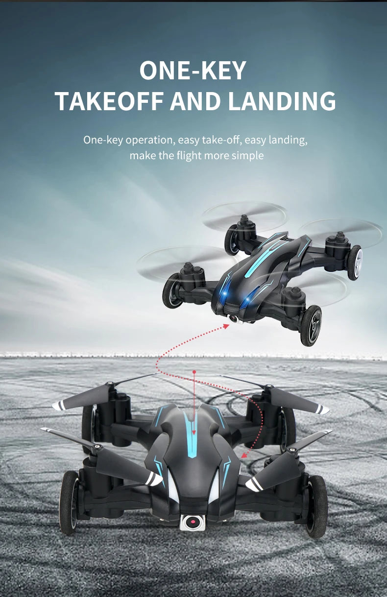 Mini Rc Car with Camera Land Air Dual Mode -Drone