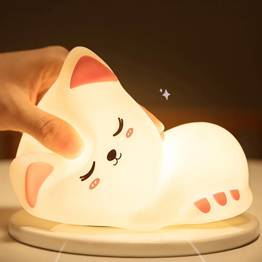 A peaceful night's sleep with our Soft Silicone LED Night Light