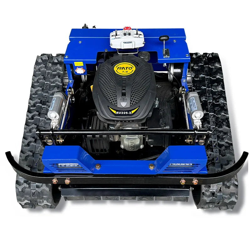 Customized EURO V Gasoline Engine 224CC AWY550 Robot Remote Control Lawn Mower With Electric Start